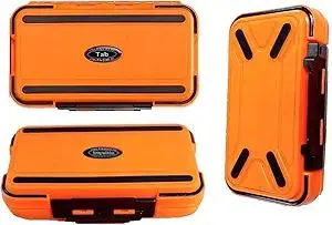 Fishing Tackle Box, Storage Double-Sided Lure Box with 15 Adjustable Dividers Jewelry Organizer Making Kit Container for Earring Tool Lure Hook Beads Storage Leakproof Bait Storage.