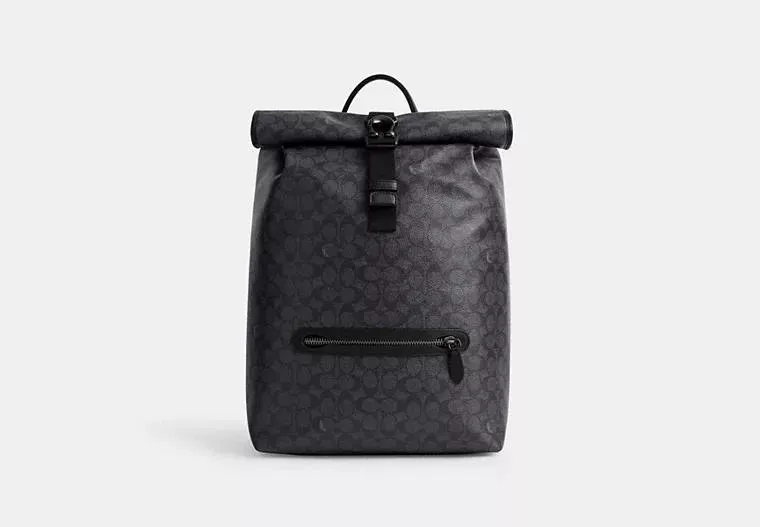 Beck Roll Top Backpack In Signature Canvas
