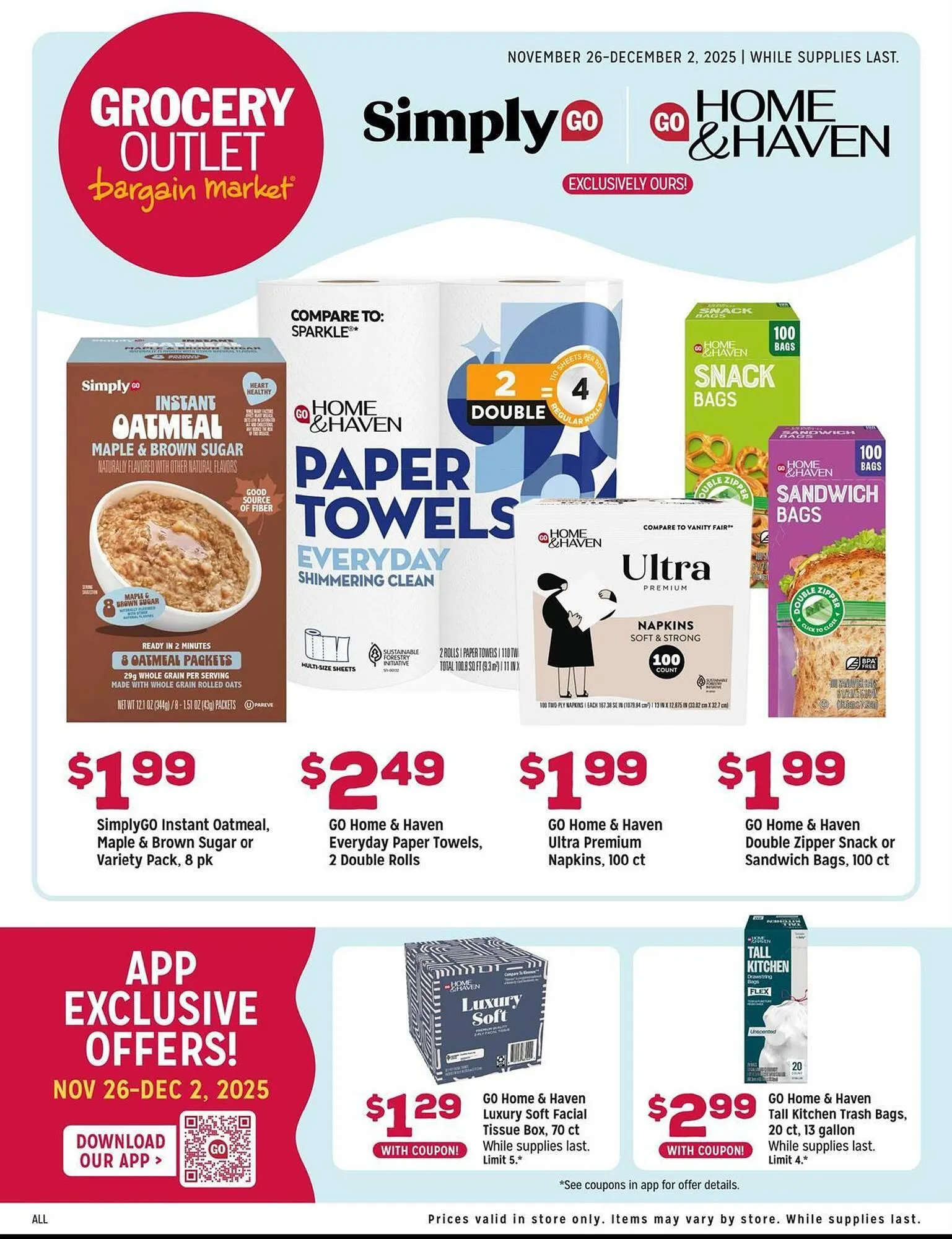 Weekly ad Grocery Outlet weekly ad from November 26 to December 2 2025 - Page 1