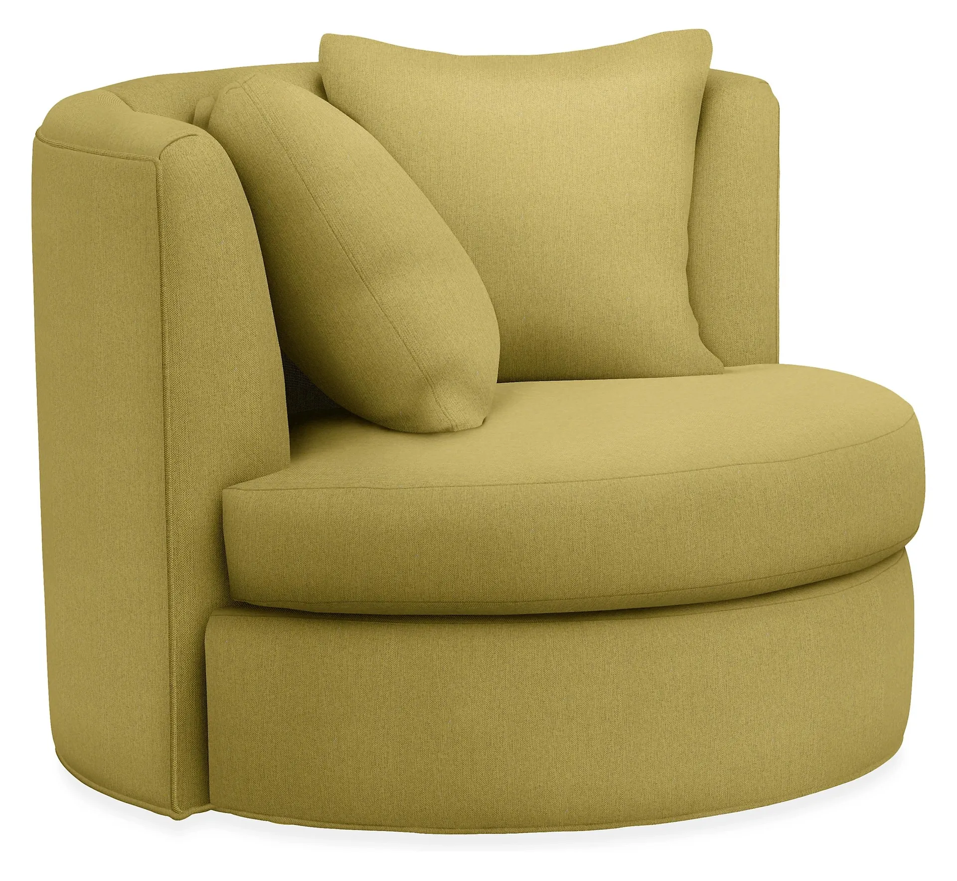 Alcove 42" Swivel Chair in Pelham Citron