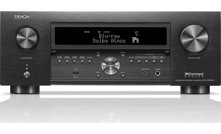 Denon AVR-X6800H 11.4-channel home theater receiver with Dolby Atmos®, Bluetooth®, Apple AirPlay® 2, and Amazon Alexa compatibility