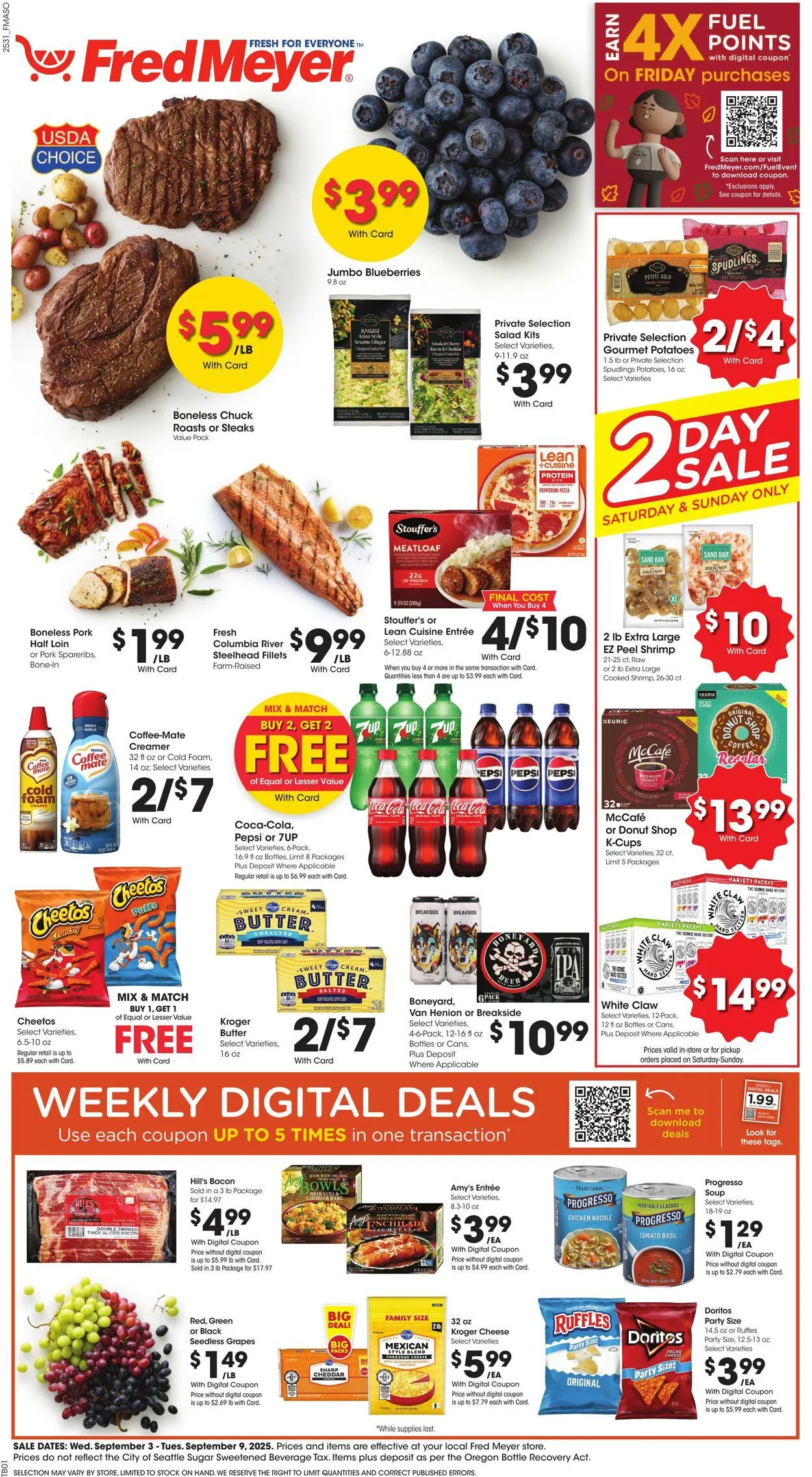 Weekly ad Fred Meyer from September 3 to September 9 2025 - Page 1