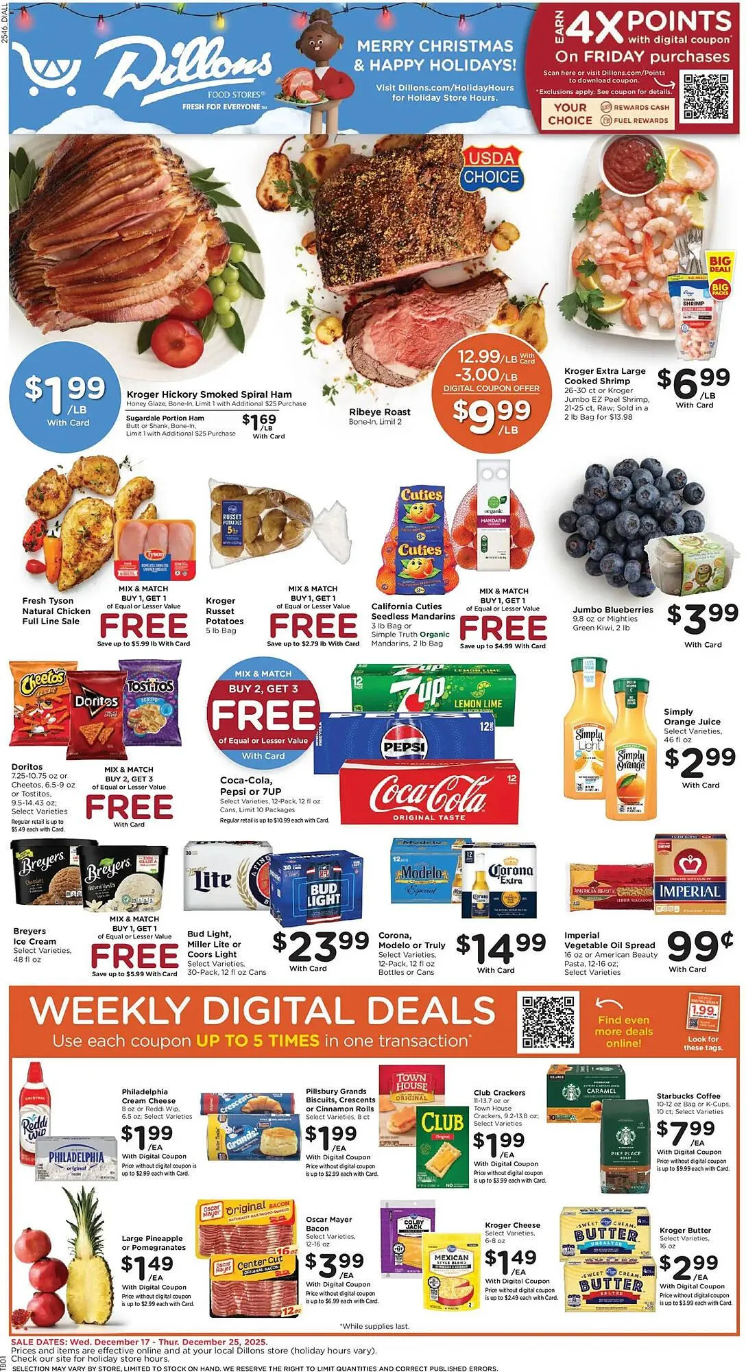 Weekly ad Dillons weekly ad from December 17 to December 26 2025 - Page 1