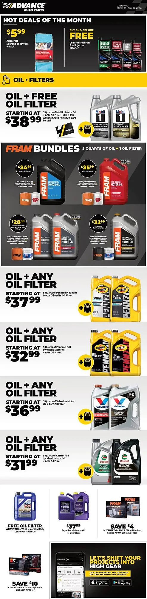 Advance Auto Parts Weekly Ad - 1
