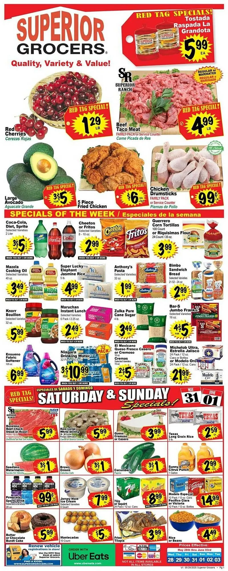 Superior Grocers Weekly Ad - 1