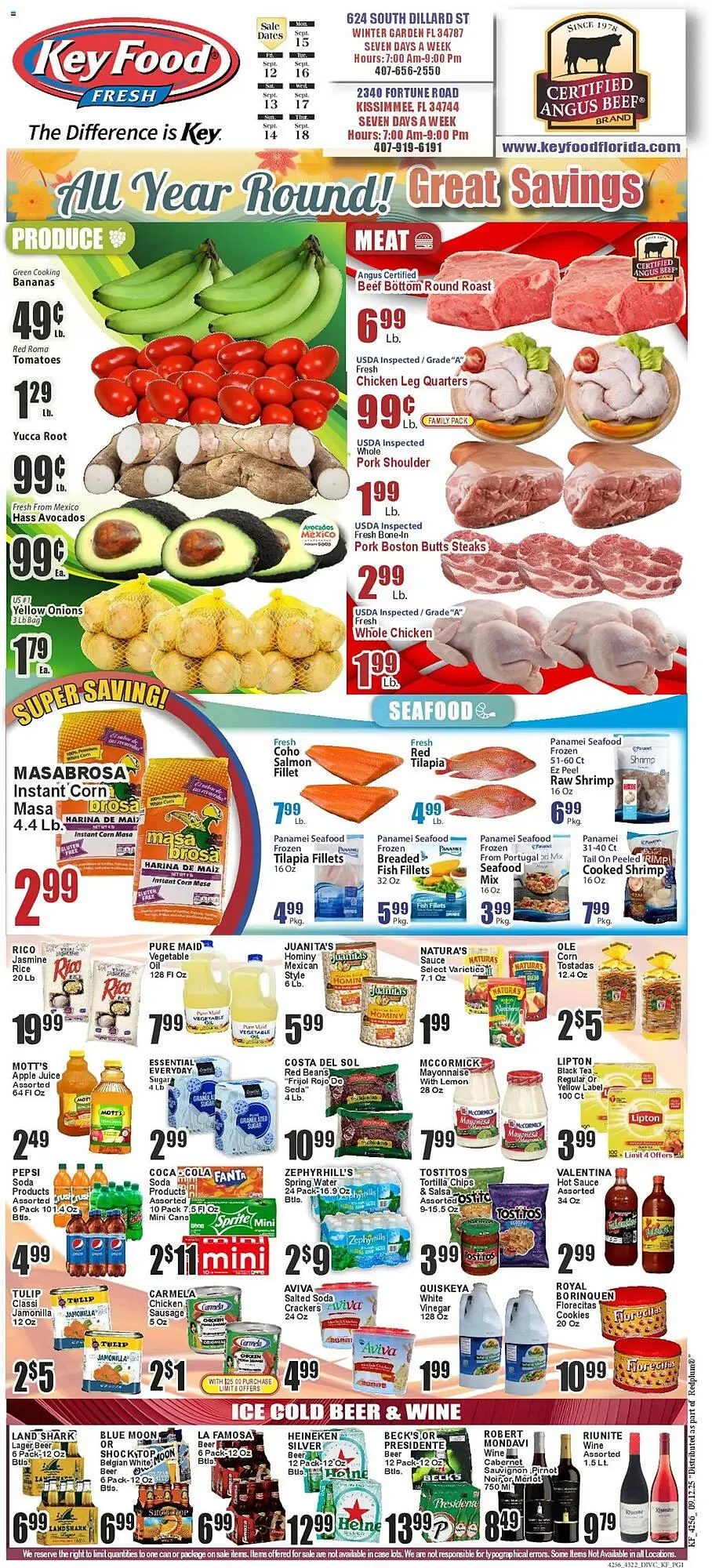 Weekly ad Key Food circular from September 15 to September 18 2025 - Page 1