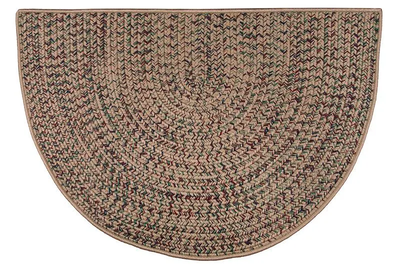 Braided Polypropylene Beige Rug, 46" x 31"