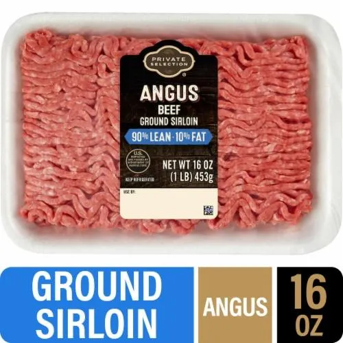 Private Selection® 90/10 Angus Ground Beef Sirloin Tray 1 LB