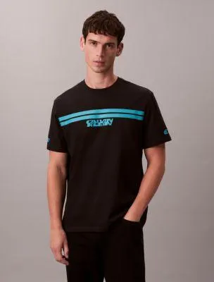 Sport Stripe Logo Graphic Classic T-Shirt