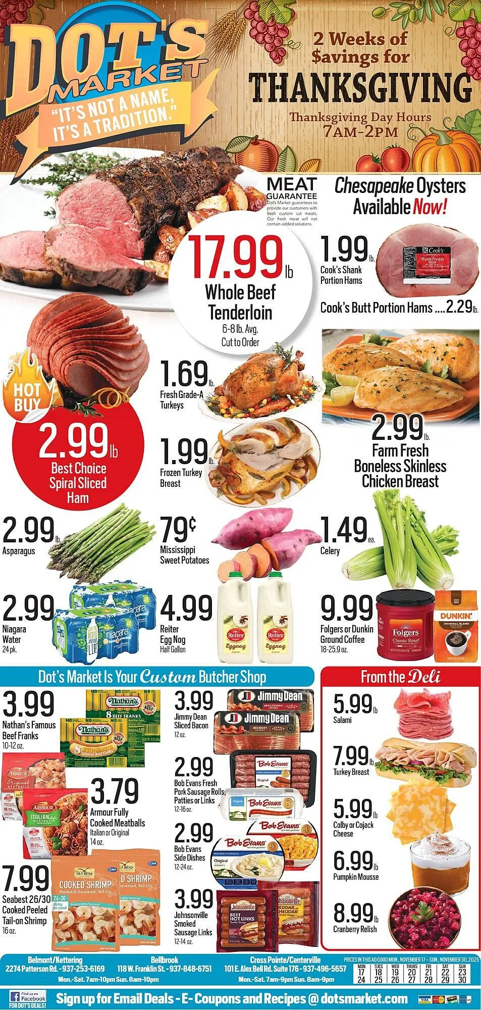 Weekly ad Dot's Market weekly ad from November 17 to November 30 2025 - Page 1