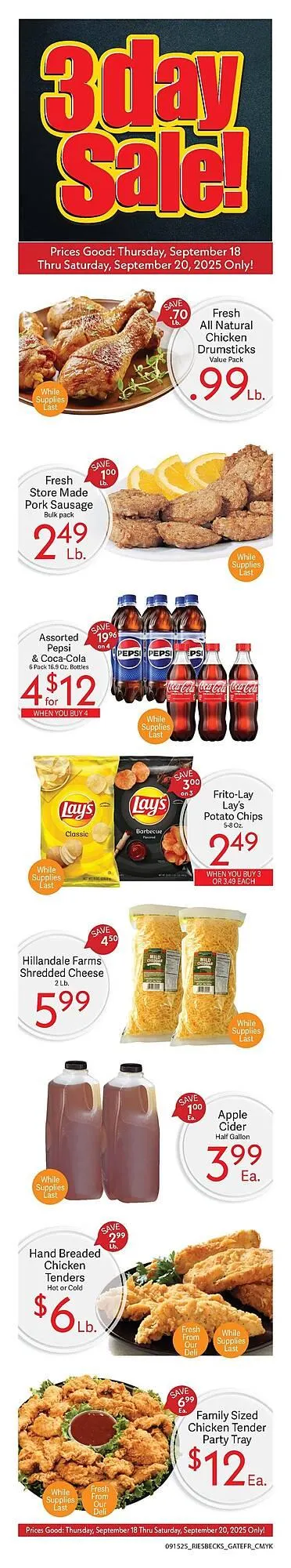 Weekly ad Riesbeck weekly ad from September 18 to September 20 2025 - Page 1