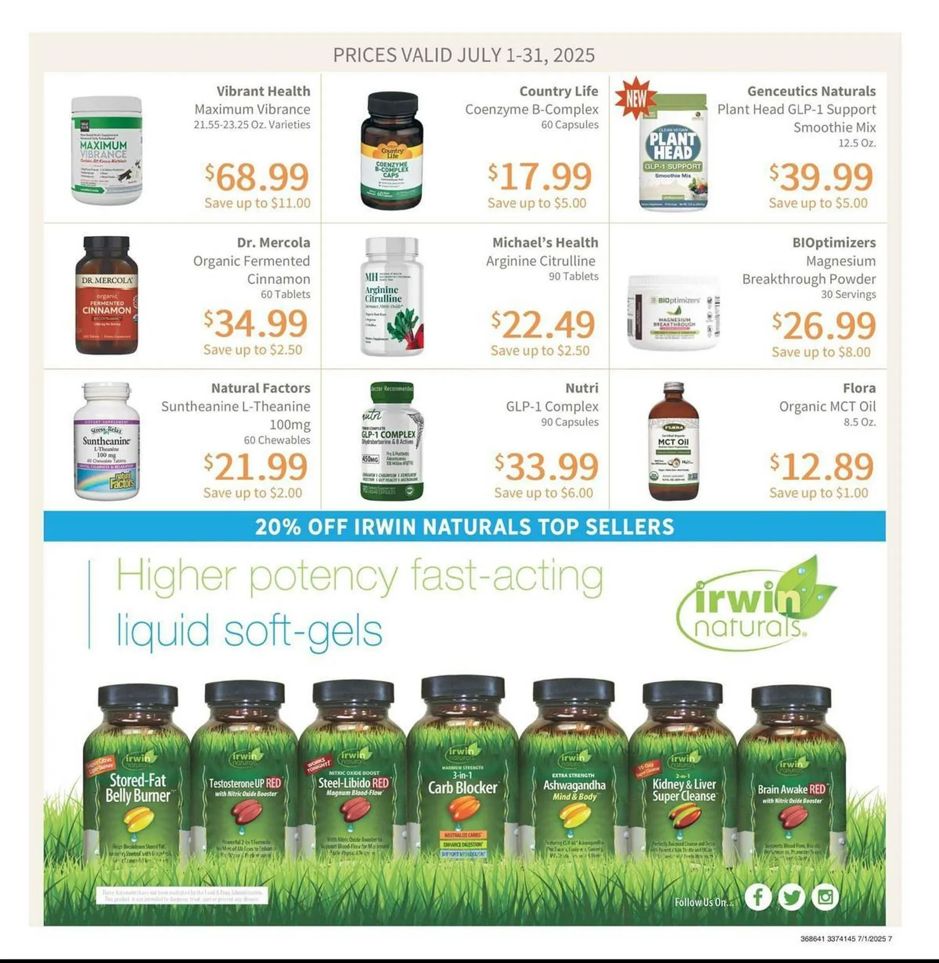 Weekly ad Akin's Natural Foods Weekly Ad from July 1 to July 31 2025 - Page 7