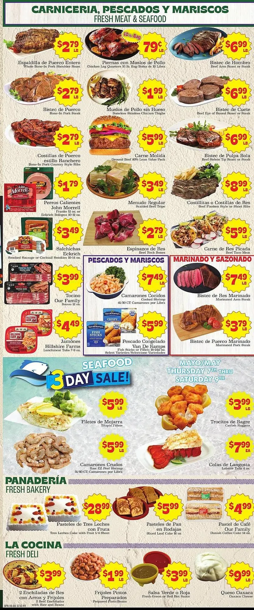 Weekly promotion Supermercado Nuestra Familia weekly ad spanning from May 3 to May 9 2026 - Page 4 for Catalogue 365