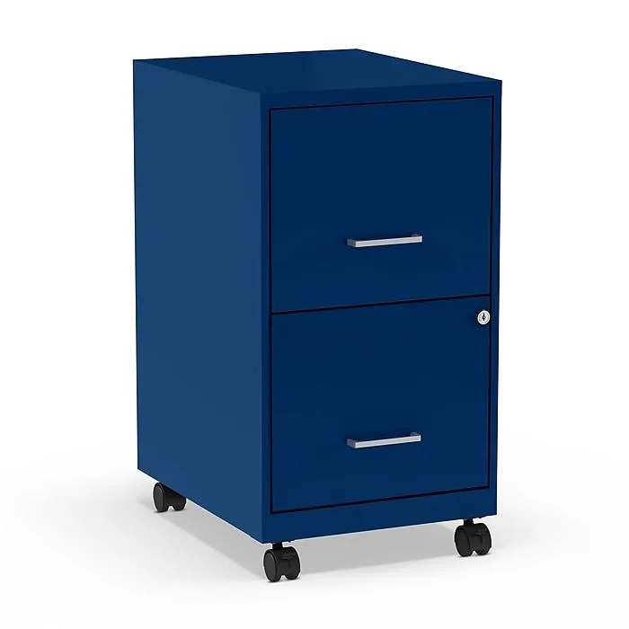 Staples 2-Drawer Mobile Vertical File Cabinet,