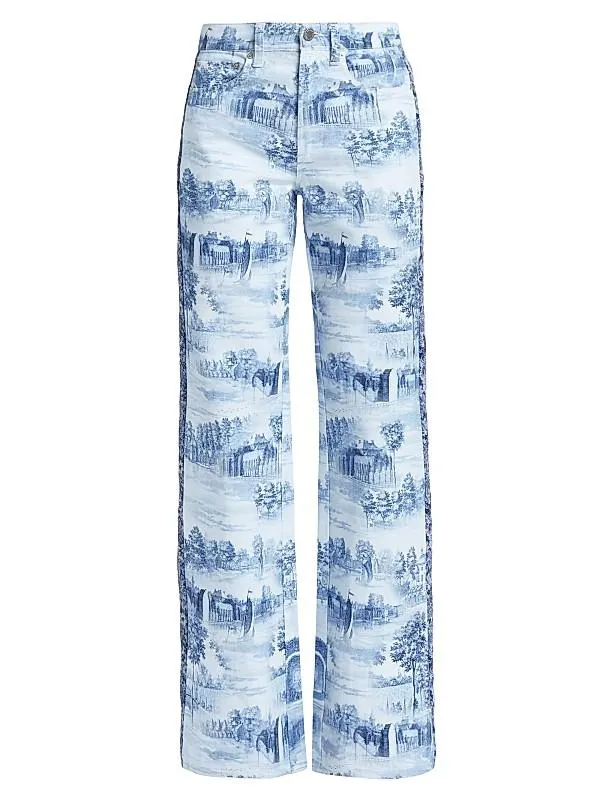 Weezy Toile De Jouy Jacquard Jeans