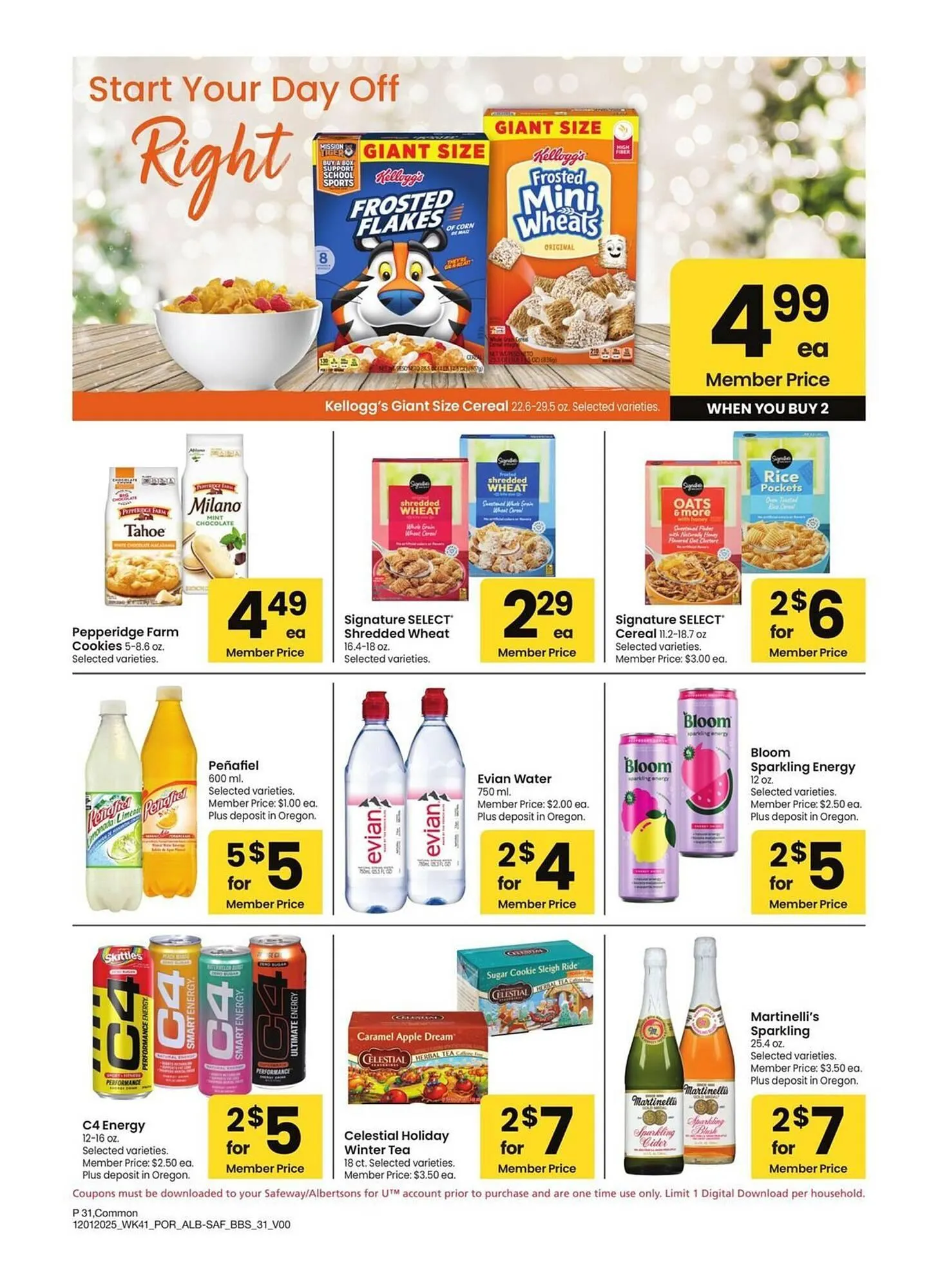 Weekly promotion Albertsons weekly ad spanning from December 1 to January 4 2026 - Page 31 for Catalogue 365