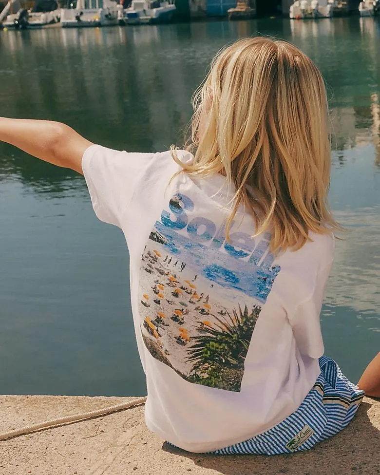 Kids' short-sleeve "Soleil" graphic T-shirt