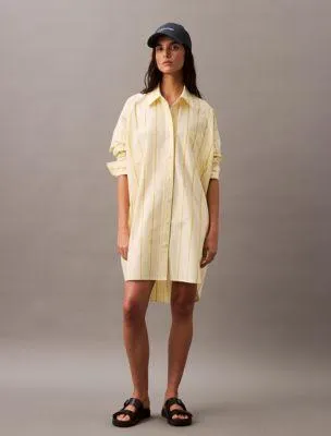 Stripe Relaxed Shirt Dress