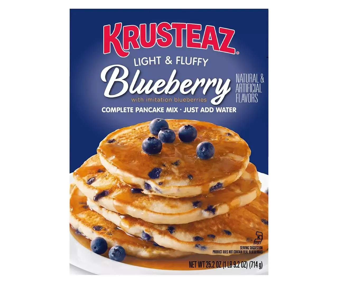 Krusteaz Blueberry Pancake Mix, 25.2 Oz