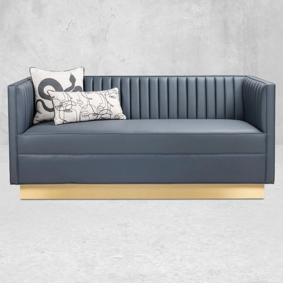 Manhattan Loveseat in Faux Leather