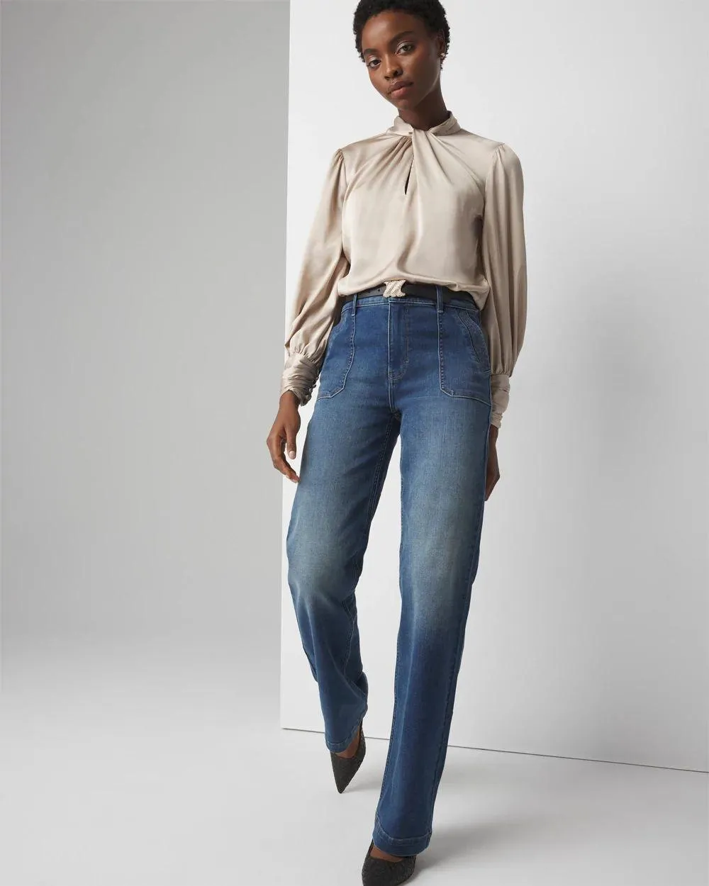 Extra High-Rise Novelty Pocket Trouser Jean