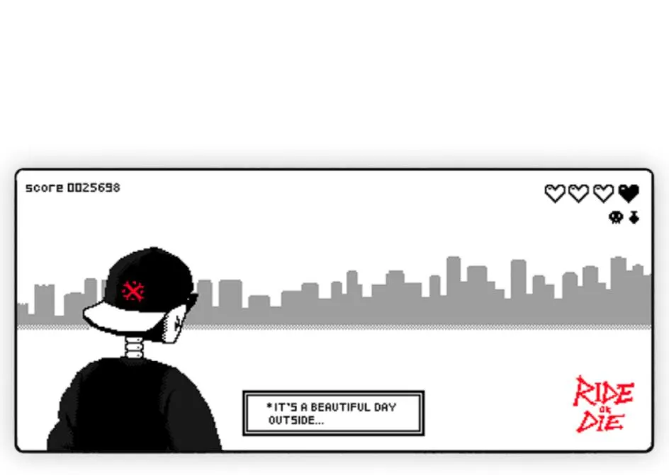 Ride or Die Deskpad - XL White