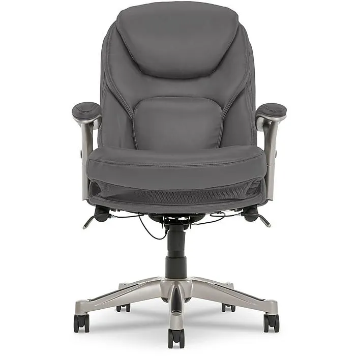 Serta Claremont Ergonomic Faux Leather Swivel Executive Chair with Back in Motion Technology,
