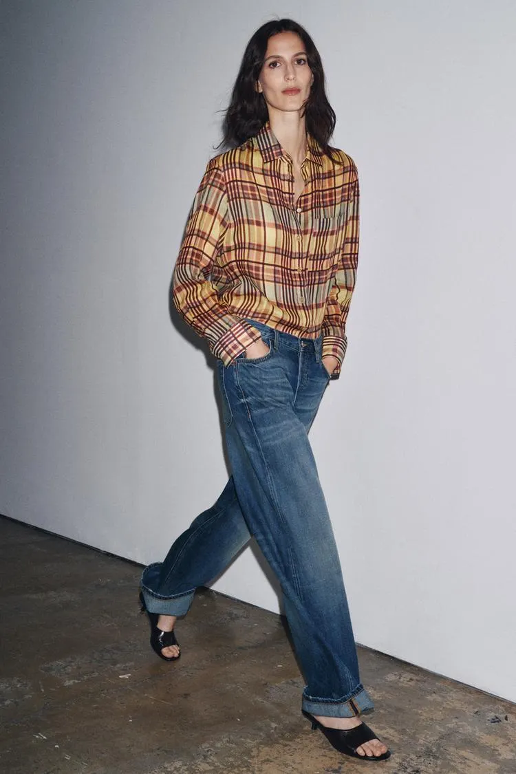 ZW COLLECTION LOW-RISE BAGGY JEANS