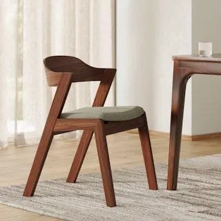Meja Dining Chair - Walnut and Algonquin Green