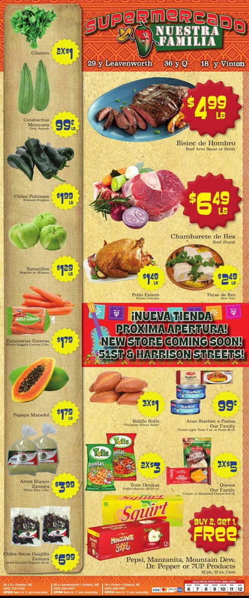 Supermercado Nuestra Familia Weekly Ad - 1