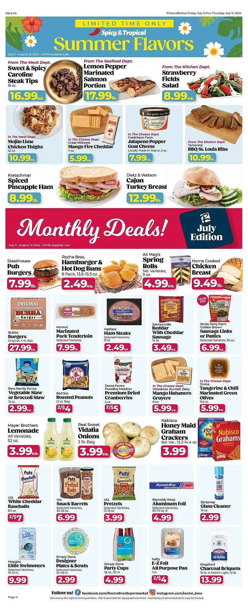 Weekly ad Roche Bros Weekly Ad from July 5 to July 11 2024 - Page 4