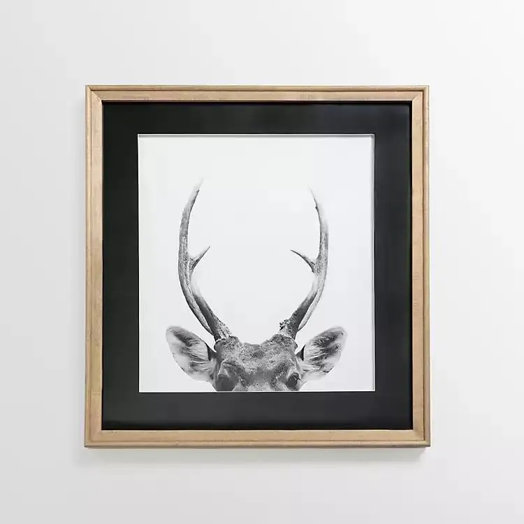 Deer Antlers Framed Art Print