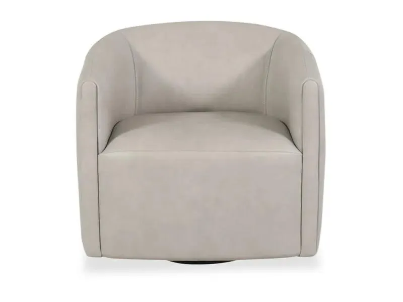 Aline Leather Swivel Chair