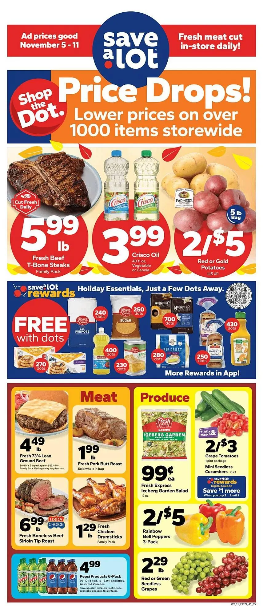 Weekly ad Save a Lot weekly ad from November 5 to November 11 2025 - Page 1