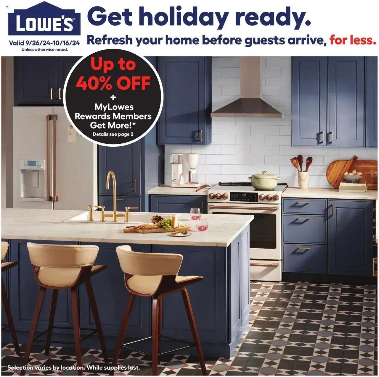 Weekly ad Lowe's - In Store Promotion from September 26 to October 16 2024 - Page 1