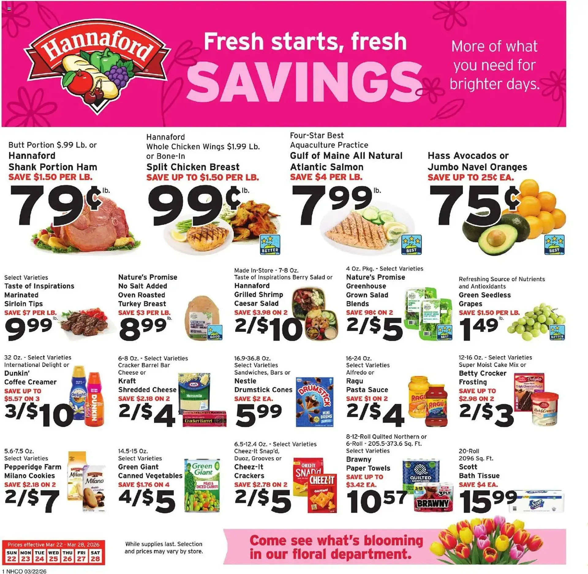 Hannaford flyer - 1