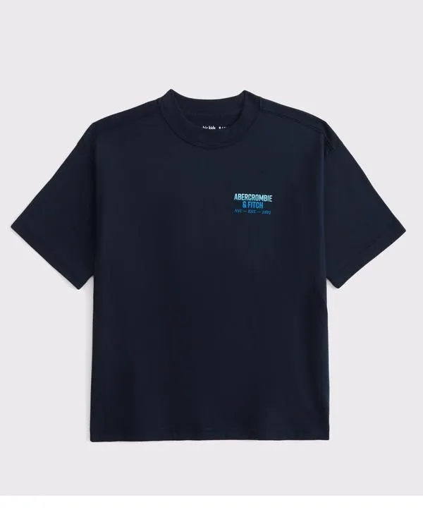 relaxed graphic logo tee