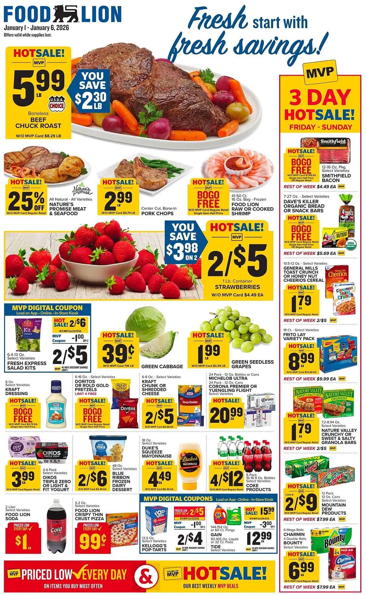 Weekly ad Food Lion weekly ad from January 1 to January 6 2026 - Page 1