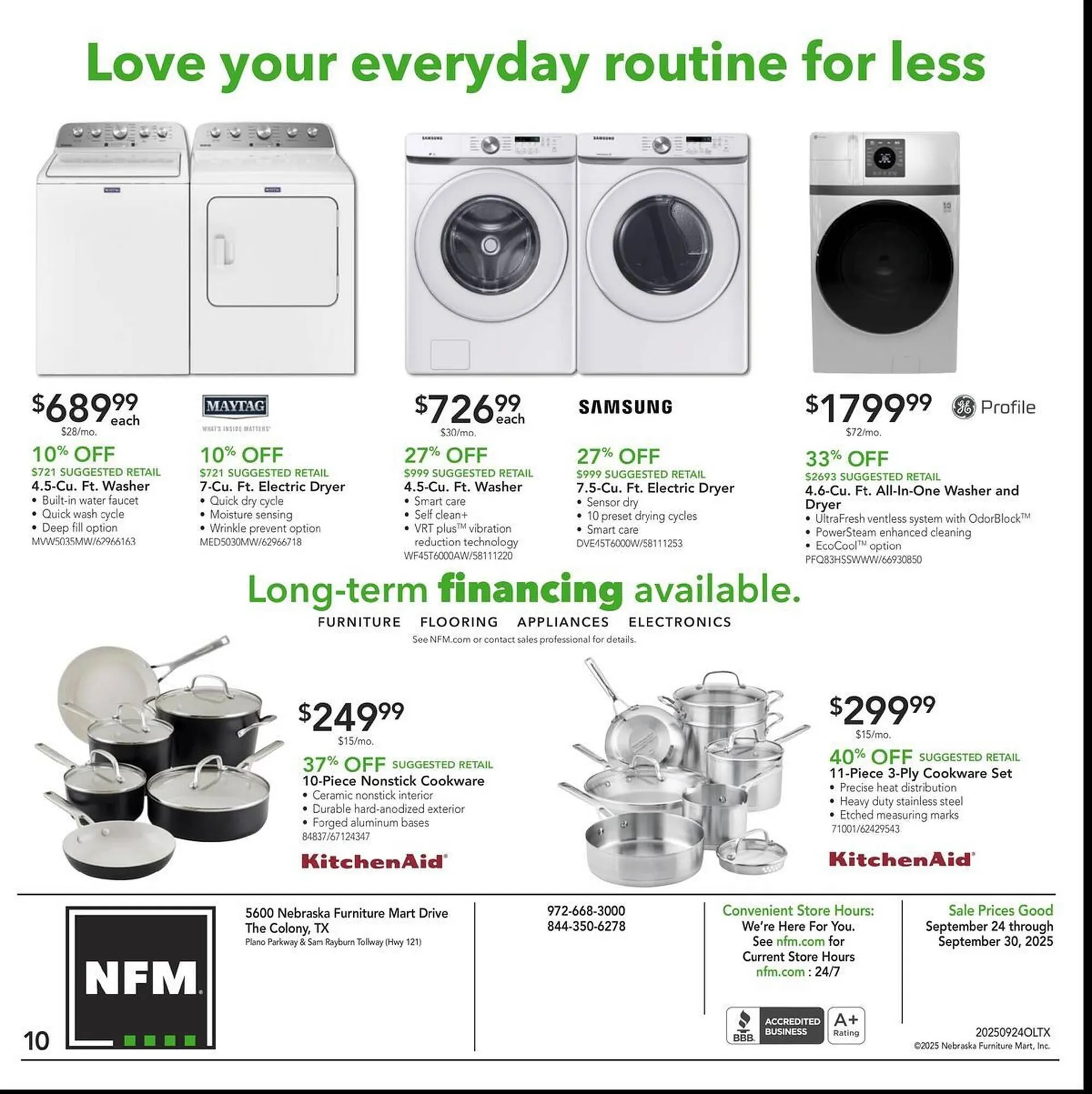 Weekly ad Nebraska Furniture Mart weekly ad from September 24 to September 30 2025 - Page 10