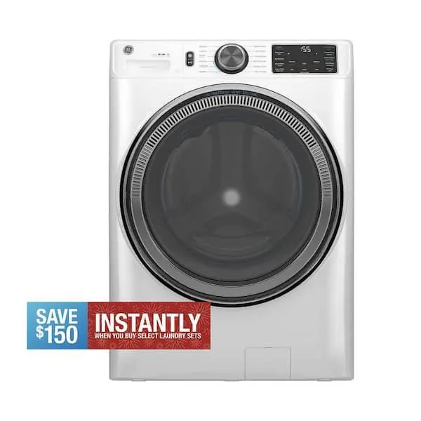 5.0 cu.ft. Smart Front Load Washer in White with Steam, UltraFresh Vent System, and Microban Technology