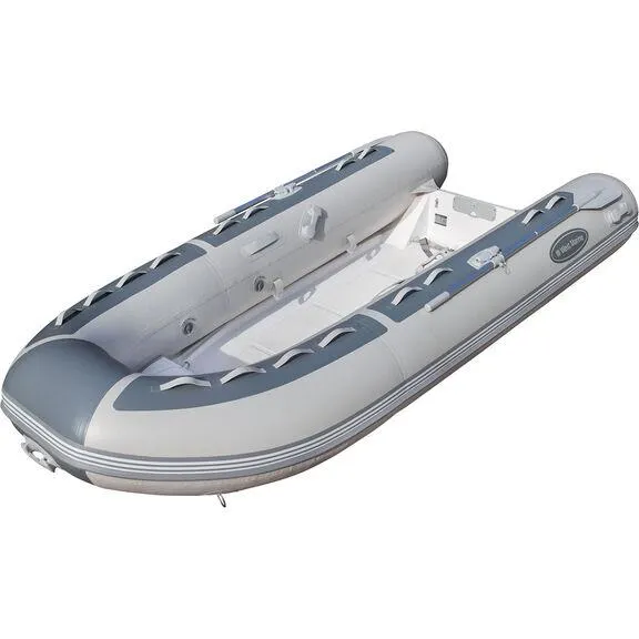 RIB-350 Fiberglass Double Floor Inflatable Boat, 11ft 5in Length, PVC Material, 1320lb Capacity