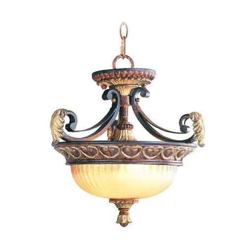 Livex Lighting Villa Verona Convertible 15 1/4 Inch Ceiling Light