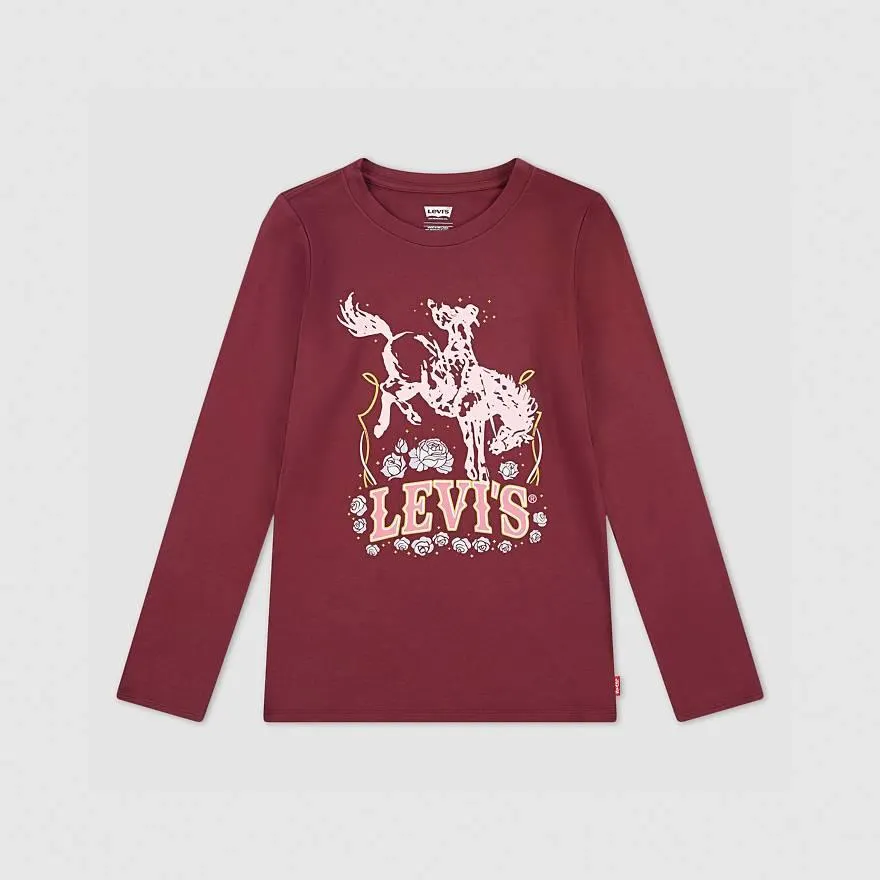 Ls Horse Tee Big Girls S-xl