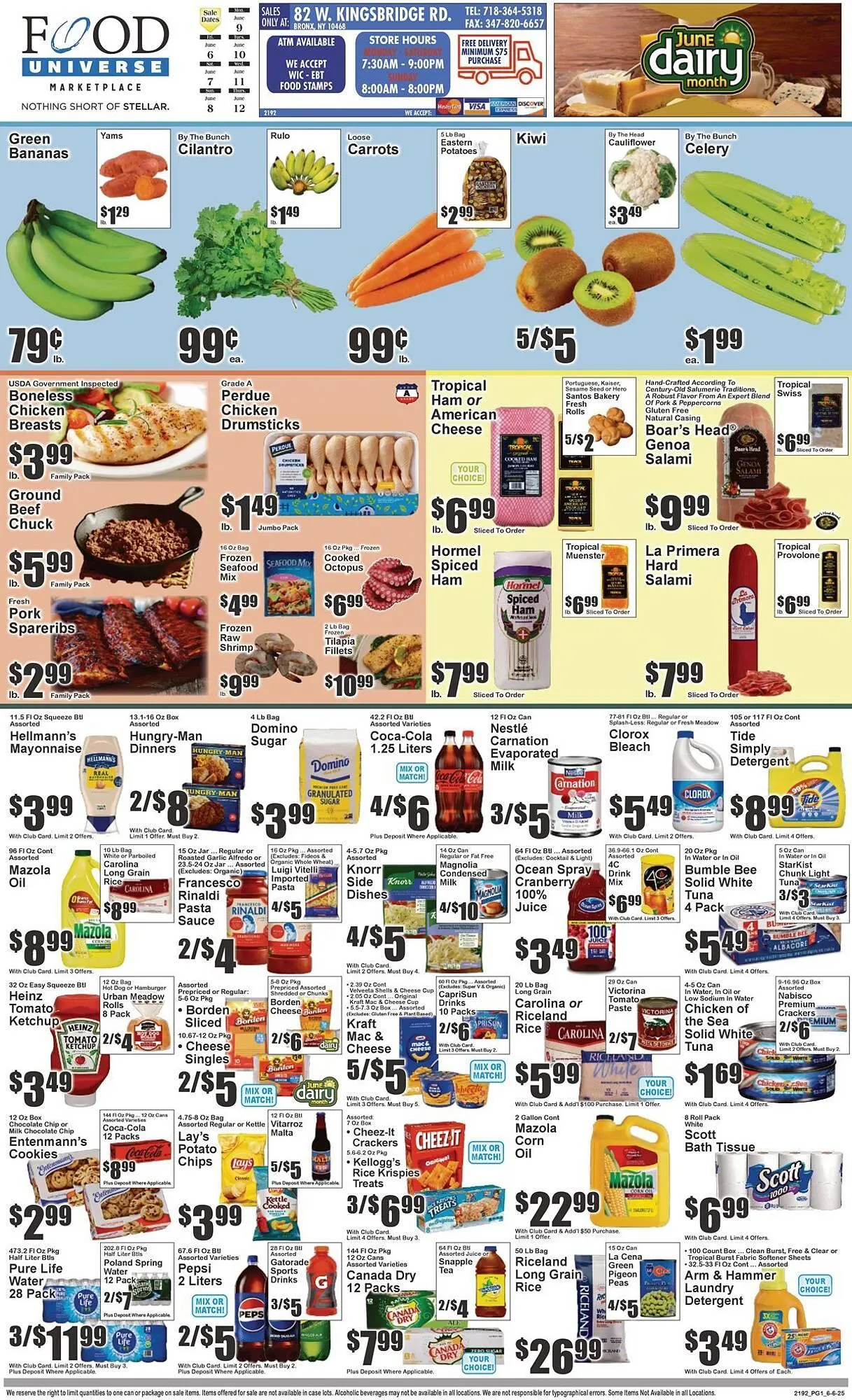 Weekly ad Food Universe Weekly Ad from June 6 to June 12 2025 - Page 1