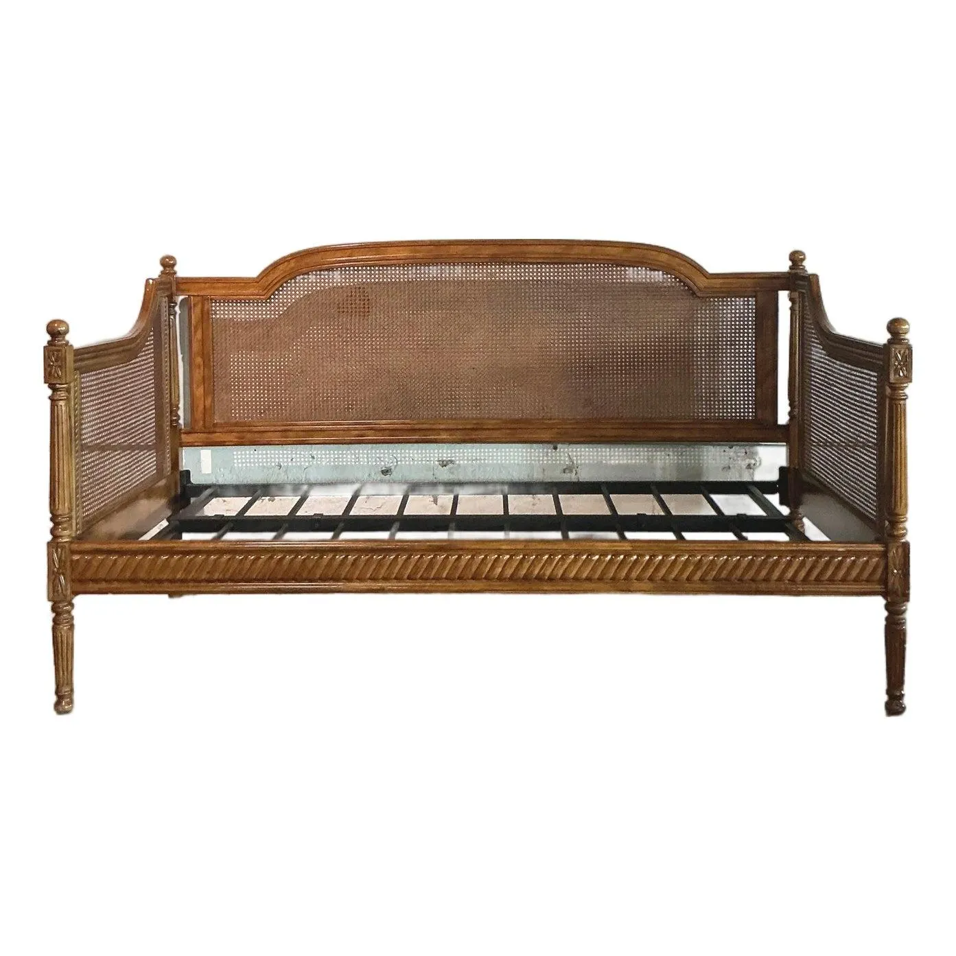 Vintage Regency Ballard Cane Daybed