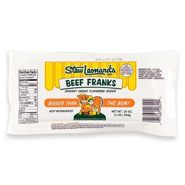 Stew Leonard's "Bigger Than The Bun!" Beef Franks