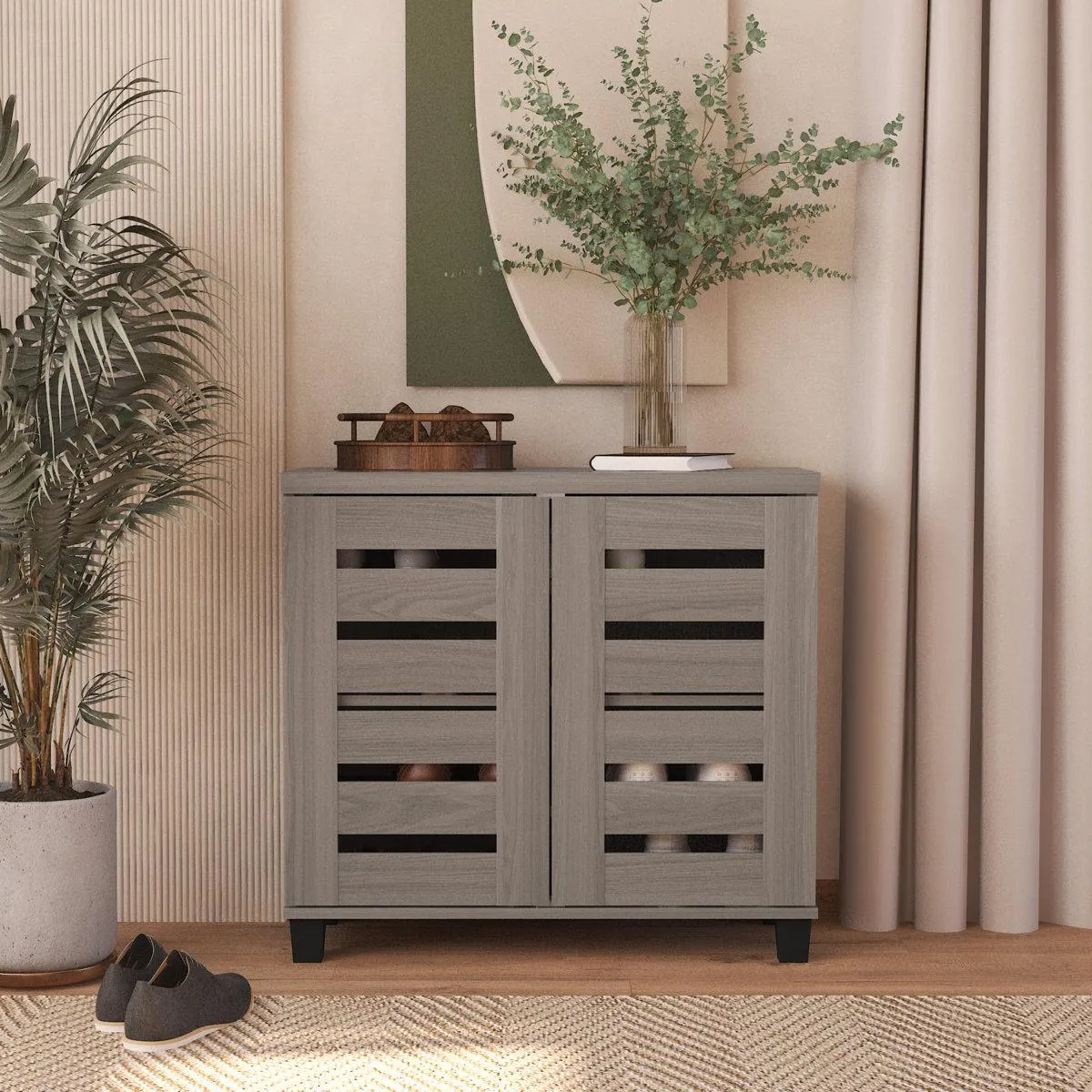 Crete Lismore 12 Pair Shoe Storage Cabinet