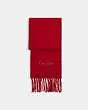 New Year Oversized Muffler With Embroidered Coach Snake Script