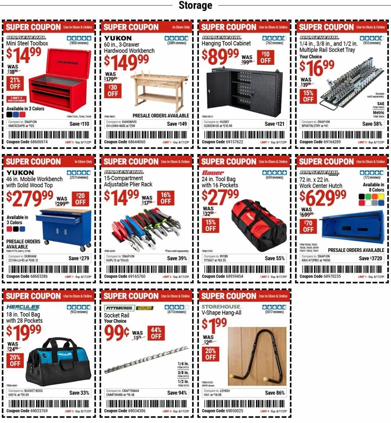 Weekly ad Harbor Freight from August 4 to August 13 2025 - Page 10