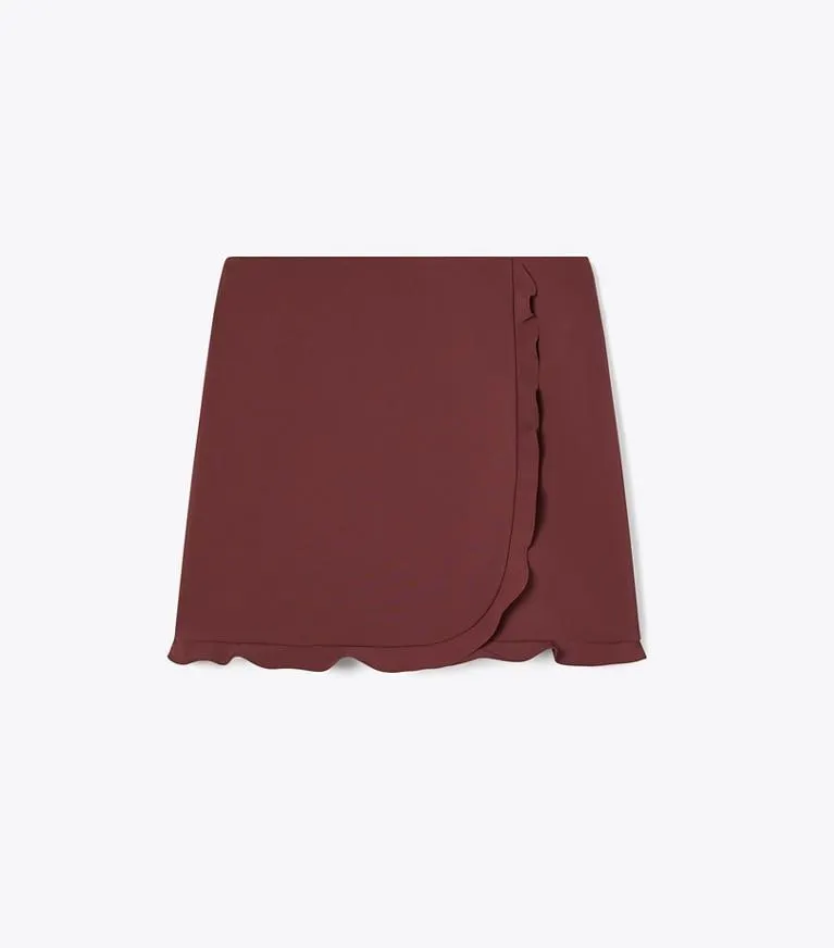 RUFFLE STRETCH GOLF SKIRT